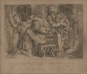 昨日のバラ、1850 作： Dante Gabriel Charles Rossetti