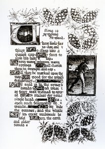 ロセッティの「House of Life」ソネットシーケンスからのイルミネーションテキスト、c.1880