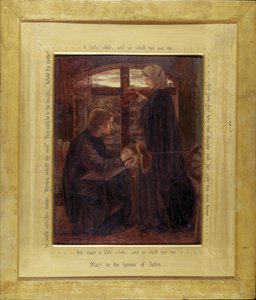 聖ヨハネの家のメアリー 作： Dante Gabriel Charles Rossetti
