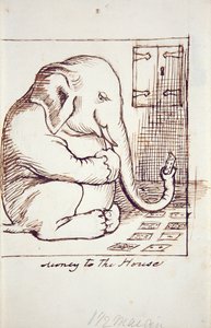 家へのお金、1873年頃（紙にペンとインク） 作： Dante Gabriel Charles Rossetti