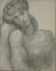 ミセス・モリス（1839-1914） 作： Dante Gabriel Charles Rossetti