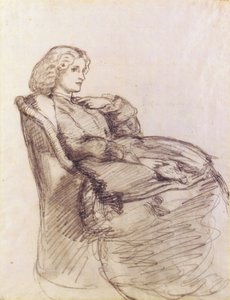 アニーミラーの肖像 作： Dante Gabriel Charles Rossetti