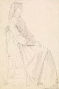 エリザベス・シダルの肖像 作： Dante Gabriel Charles Rossetti