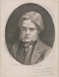 ウィリアム・ホルマン・ハントの肖像 作： Dante Gabriel Charles Rossetti