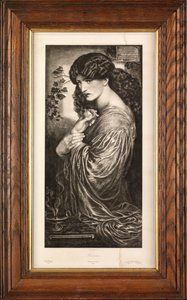 プロセルピナ（グラビア） 作： Dante Gabriel Charles Rossetti