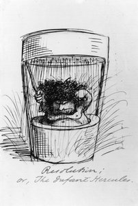 決議、または幼児ヘラクレス、1869 作： Dante Gabriel Charles Rossetti