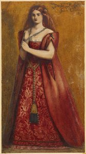 赤いドレス 作： Dante Gabriel Charles Rossetti