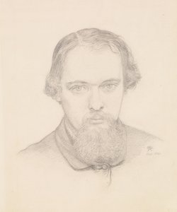 セルフポートレート 作： Dante Gabriel Charles Rossetti