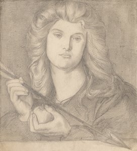 金星バーティコルディアの研究。 作： Dante Gabriel Charles Rossetti