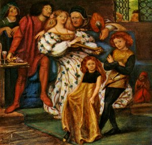 ボルジア家、1863、c1912 作： Dante Gabriel Charles Rossetti