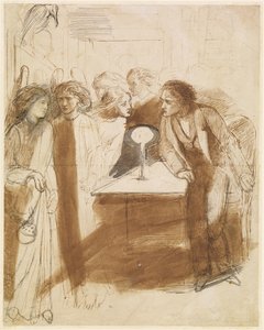 レイヴン-エンジェルフットフォールズ、1847年 作： Dante Gabriel Charles Rossetti