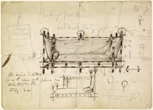 ソファのための2つのデザイン、1861-62年 作： Dante Gabriel Charles Rossetti