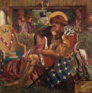 聖ジョージとプリンセスサブラの結婚式 作： Dante Gabriel Charles Rossetti