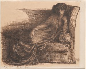 ジェーン・モリス 作： Dante Gabriel Rossetti
