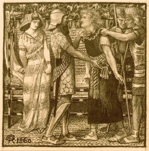 ジョセフはポティファルの前で非難された 作： Dante Gabriel Charles Rossetti