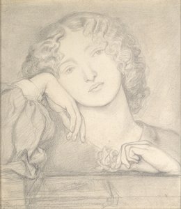 マン・ローズ、1860年代 作： Dante Gabriel Rossetti
