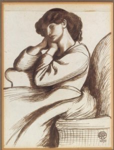 ウィリアムモリス夫人 作： Dante Gabriel Charles Rossetti