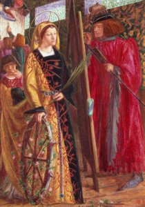 セントキャサリン 作： Dante Gabriel Charles Rossetti