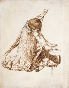 聖セシリア、1850年代 作： Dante Gabriel Rossetti