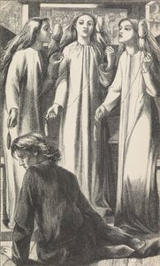 ザ・ミュージック・マスター、1855年。 作： Dante Gabriel Rossetti