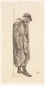 プリンス・プログレス』 - 『昨日、彼女を泣かせたはずだ』のためのプリンスのフィギュア研究 作： Dante Gabriel Rossetti