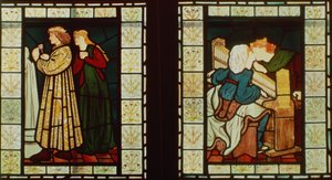 アンジューのルネ王のハネムーン、バーンジョーンズとダンテG.ロセッティ作、1862年 作： Dante Gabriel and Burne Jones, Edward Rossetti