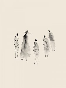 おしゃれな水彩画のキャラクター 作： Danushka Abeygoda