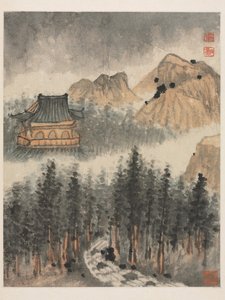 清朝、秦淮河の回想 作： Daoji Shitao