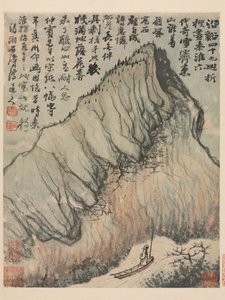 清朝、秦淮河の回想 作： Daoji Shitao