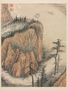 清朝、秦淮河の回想 作： Daoji Shitao
