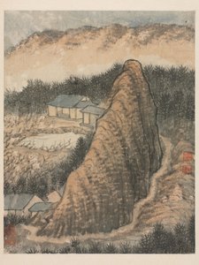 清朝、秦淮河の回想 作： Daoji Shitao