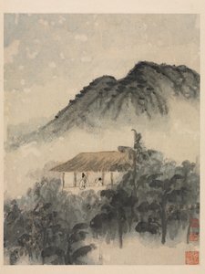 清朝、秦淮河の回想 作： Daoji Shitao