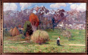 山の風景 (風景) 絵画 ダリオ・バルディネロ (1868-1908) Genes Galleria d