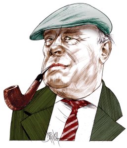 エルンスト・フォン・サラモン、2021年（デジタル色鉛筆画）