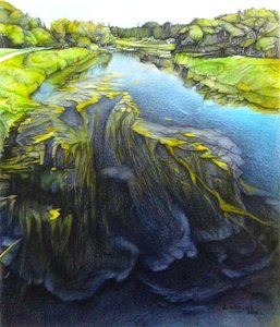 What Lies Beneath, 2018（紙に鉛筆、インク） 作： Darrell Windjack