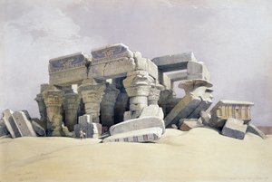 Kom Ombo、11月21日 作： David (after) Roberts