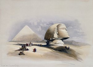 ギザのネクロポリスの眺め、デビッド・ロバーツ（1796-1864）のデザインによるエングレーヴィング 作： David (after) Roberts