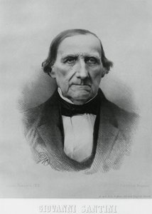 イタリアの天文学者、数学者、科学者であるジョヴァンニ・サンティーニ（1787-1877）の肖像 作： John Ward Dunsmore