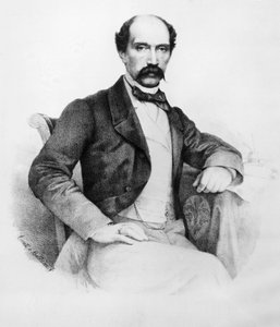 イタリアの革命家であり、1848年から1860年にかけてトスカーナの政治に重要な役割を果たした政治家、フェルディナンド・バルトロメイー侯爵（1821-1869）の肖像、エングレービング 作： John Ward Dunsmore