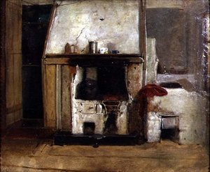A Kitchen Hearth（油彩・キャンバス）