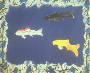 観賞魚（キャンバスに油彩）