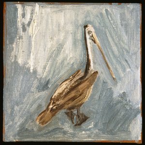 ペリカン（船上キャンバスに油彩） 作： David Alan Redpath Michie