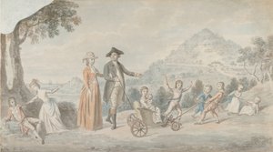 ジェームズ・ハンター・ブレア卿の家族、初代準男爵 1741-1787 年、 1785年。 作： David Allan