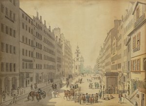 1793年の東からのエジンバラのハイストリートの眺め 作： David Allan