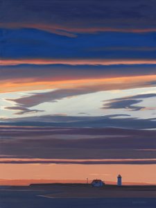 レース・ポイント・フィニッシュ、2017年（キャンバスに油彩） 作： デビッド・アルセノー