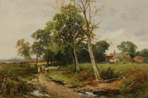 ウスターシャーレーンのシーン、1904年頃 作： David Bates