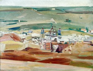 「採石場の男たち」、1925 年。 作： David Bomberg