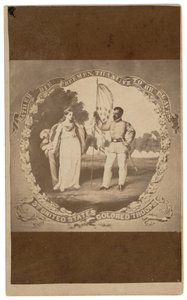 「奴隷として生きるよりは、自由人として死ぬほうがましだ」,c.1864年（印刷）