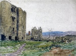 バーデン・タワー（ヨークシャー州 作： David Cox