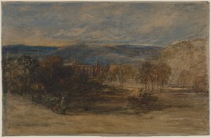 ボルトン修道院、c。 1840年代後半から1857年。 作： David Cox